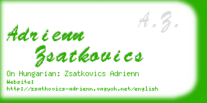 adrienn zsatkovics business card